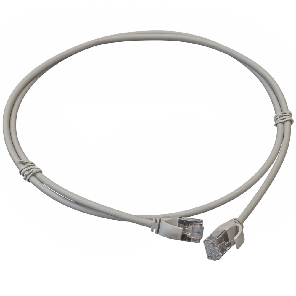 【ゆぅ】 Патч-корд U/FTP, 1.0м, кат. 6А, 32AWG Slim, LSZH, LW - купить в